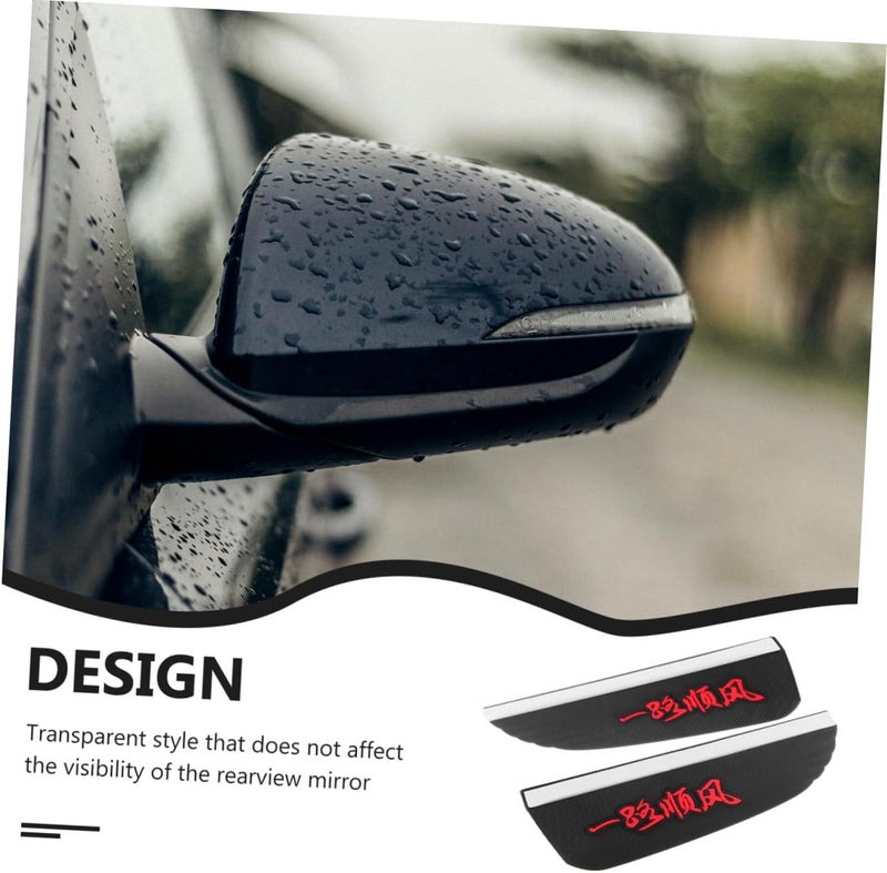 Replaceable parts Side Mirror Rain Visor 1 Pair Car Side Mirror Rain Cover Pvc Universal Black for Vehicles Weather Protection Pre-stock well-packed goods All-item unified delivery Diverse operation compatible Varied available picks Local supply chain stock Water rust proof Safe silicone build Easy hand assemble compatible Periodic stock arrangement Personal & public compatible Budget global standard quality Practical versatile construction Wide use compliant quality Global mainstream design picks Spec upgraded improved quality Salt mist resistant Flat working surface Polished safe edge All-scene compatible build All temp range compatible build Budget friendly premium quality Market need oriented construction Diverse purchase plan Cross product combo compatible - Image 4