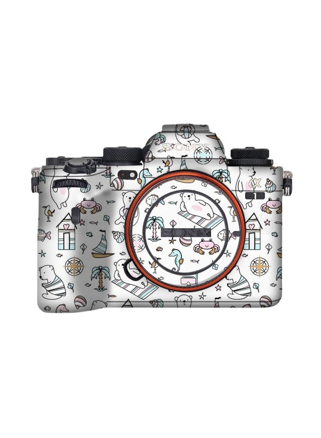 Loquat Backpacker Suitable For Sony A1 SLR Camera Sticker Color Change Color Change Film Decorative Foil All-inclusive Film-Color:Bear Color - Image 1