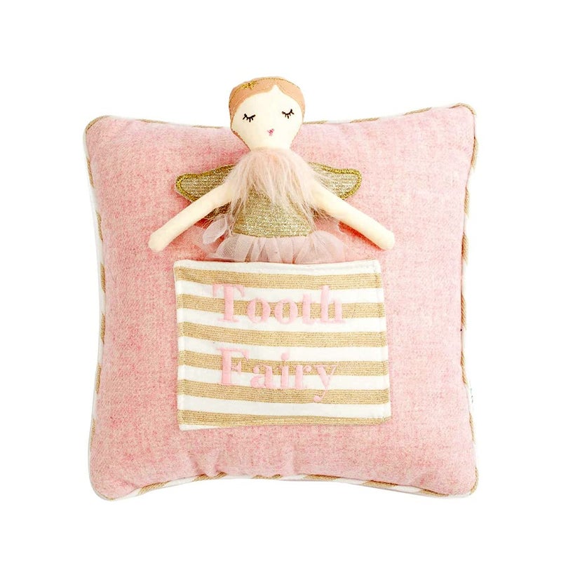 MON AMI Tooth Fairy Pillow & Doll Set - 9   Plush Stuffed Tooth Fairy Doll and Pillow with Pocket  Tooth Fairy Keepsake for Girls and Boys - Image 1
