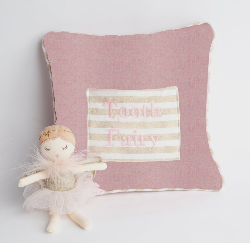 MON AMI Tooth Fairy Pillow & Doll Set - 9   Plush Stuffed Tooth Fairy Doll and Pillow with Pocket  Tooth Fairy Keepsake for Girls and Boys - Image 5