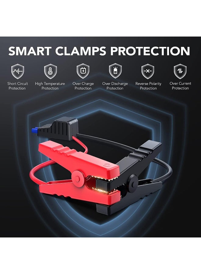 فلاي لينك تك جهاز بدء تشغيل السيارة، FLYLINKTECH 4000A 12V محمول لبطارية السيارة، حزمة طاقة بدء تشغيل (حتى 9.0 لتر بنزين أو 8.5 لتر محرك ديزل)، بنك طاقة مع مصباح يدوي LED، IP67 - Image 3