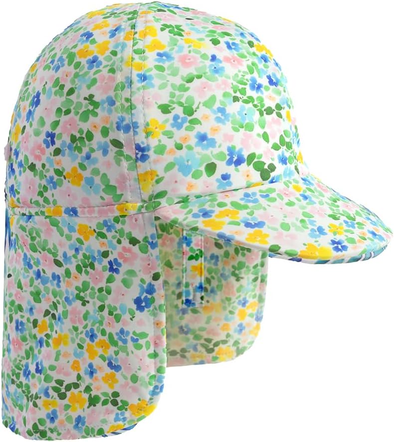 Gifts Treat Kids Legionnaires Hat, UPF 50+ Sun Protection Swim Cap Flap Hat for Kids, Quick Drying Boys Sun Hat with Neck Protection for Beach Seaside Pool… - Image 1