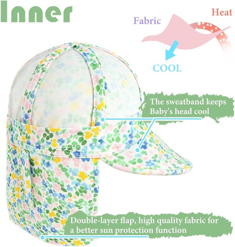 Gifts Treat Kids Legionnaires Hat, UPF 50+ Sun Protection Swim Cap Flap Hat for Kids, Quick Drying Boys Sun Hat with Neck Protection for Beach Seaside Pool… - Image 5