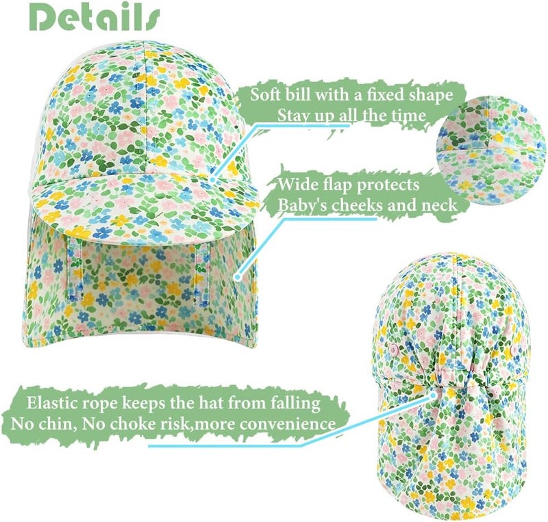 Gifts Treat Kids Legionnaires Hat, UPF 50+ Sun Protection Swim Cap Flap Hat for Kids, Quick Drying Boys Sun Hat with Neck Protection for Beach Seaside Pool… - Image 4