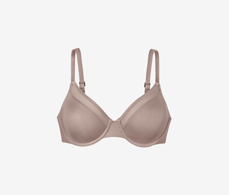 Tchibo Women Non Padded Plain Bra, Almond  - Image 2