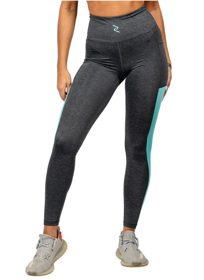 ZAECY Women's Mid-Rise Power Leggings