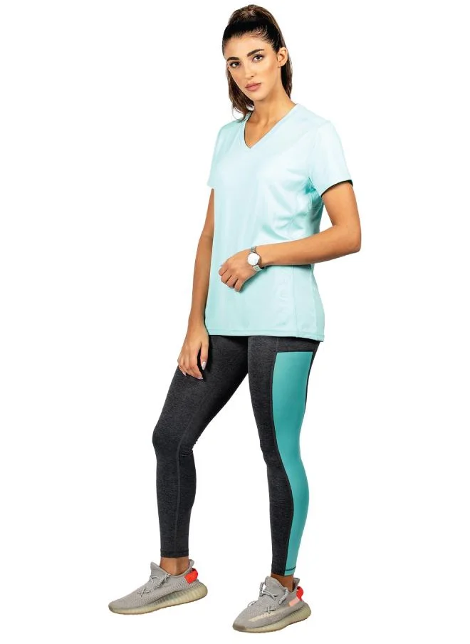 ZAECY Women's Mid-Rise Power Leggings