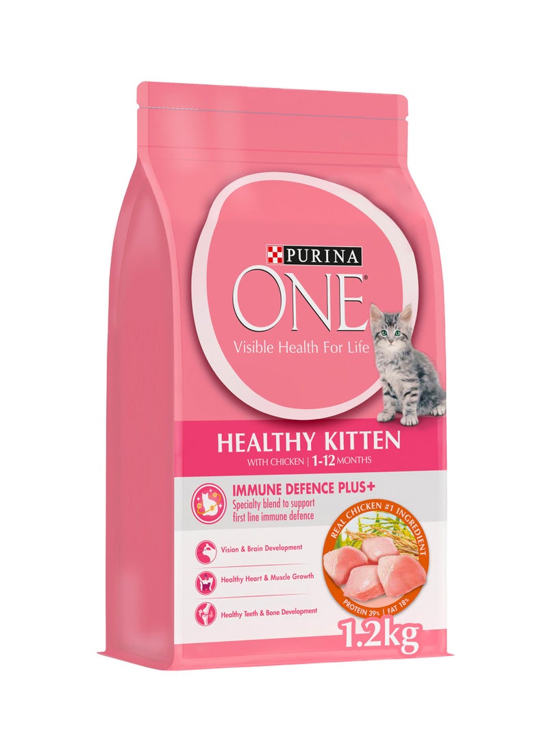 Purina ONE Healthy Kitten with Chicken 1.2 kg  - Image 1