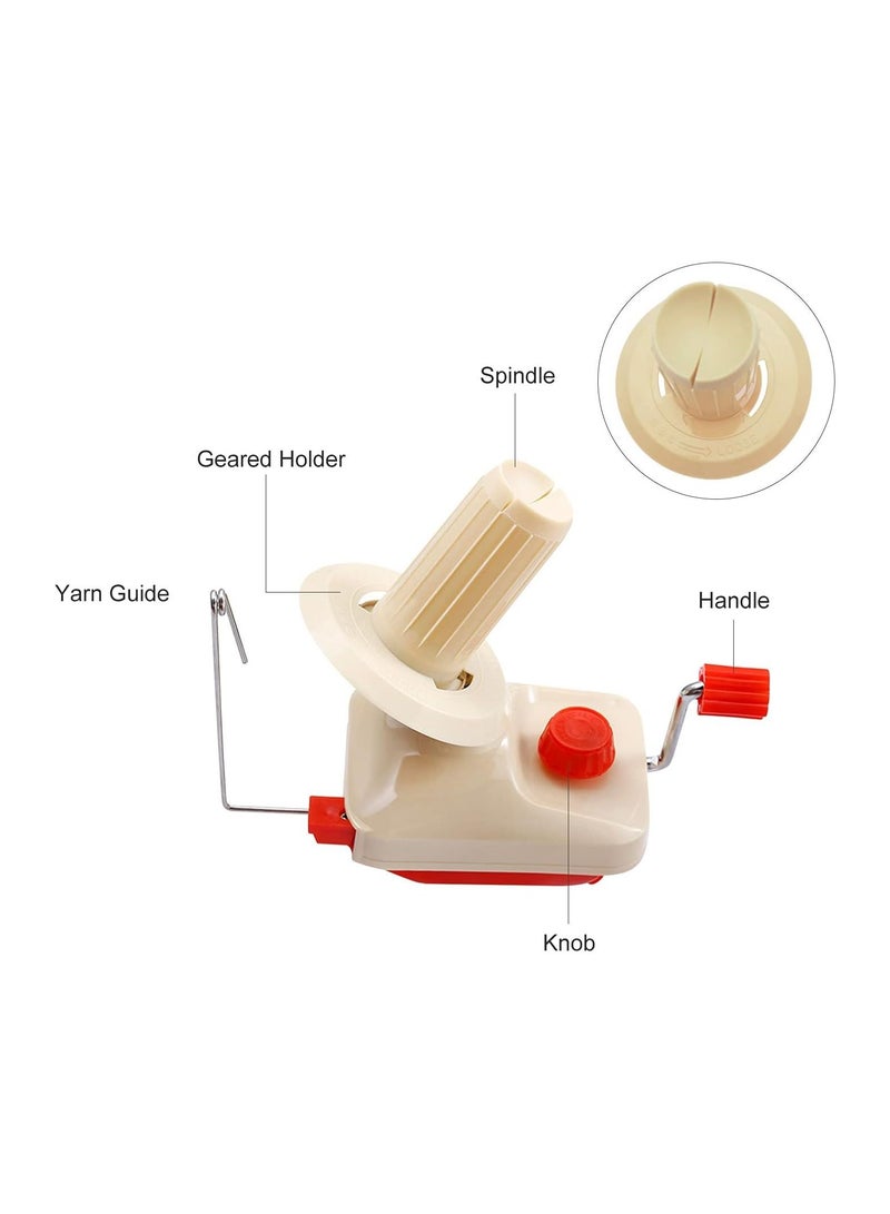 Generic Bobbin Winder Yarn String Ball Winder Hand-operated Manual Wool Winder Holder for Wool Fiber Clothing Crafting Home Office Art Use  - Image 3