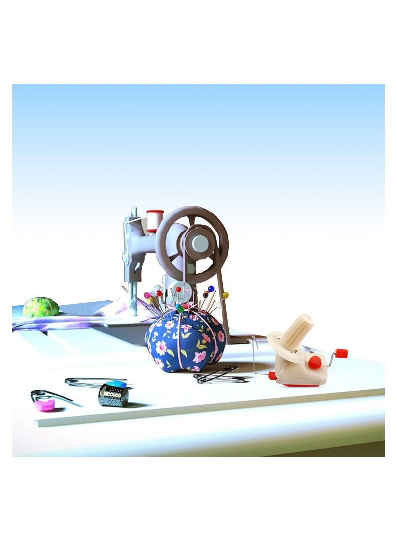 Generic Bobbin Winder Yarn String Ball Winder Hand-operated Manual Wool Winder Holder for Wool Fiber Clothing Crafting Home Office Art Use  - Image 2