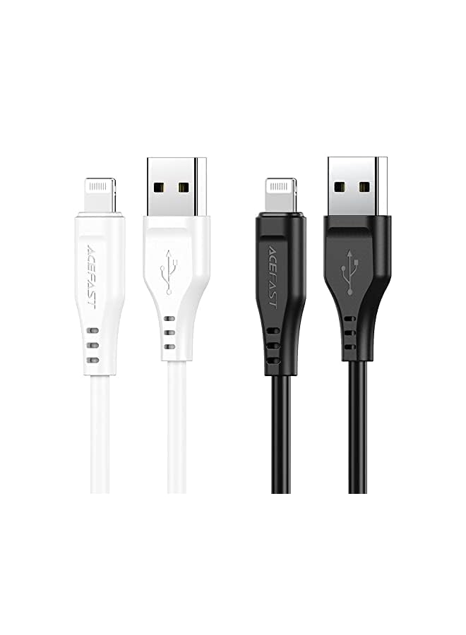 ACEFAST usb-a to lightning tpe charging data cable 1.2 meter white - Image 2