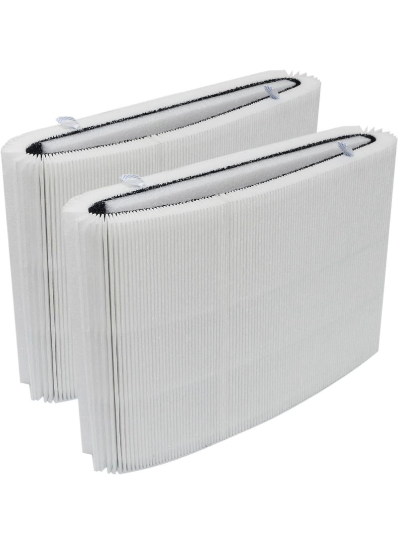 PUREBURG Replacement Filters Compatible with BLUEAIR Blue Max 3250 auto & 3250i Air Purifiers, 2-Pack H13 HEPA Activated carbon 2-IN-1 