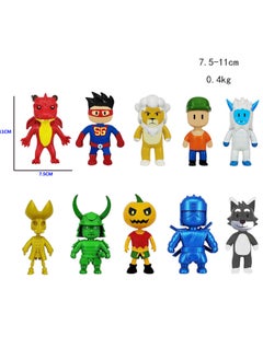 Generic 4-inch Stumbling Guy Game Hand-held Tripping Doll Model Ornaments OPP Bag 10-Color:G276042 Fall Hand-held 10: Bags (0.4kg)  - Image 2