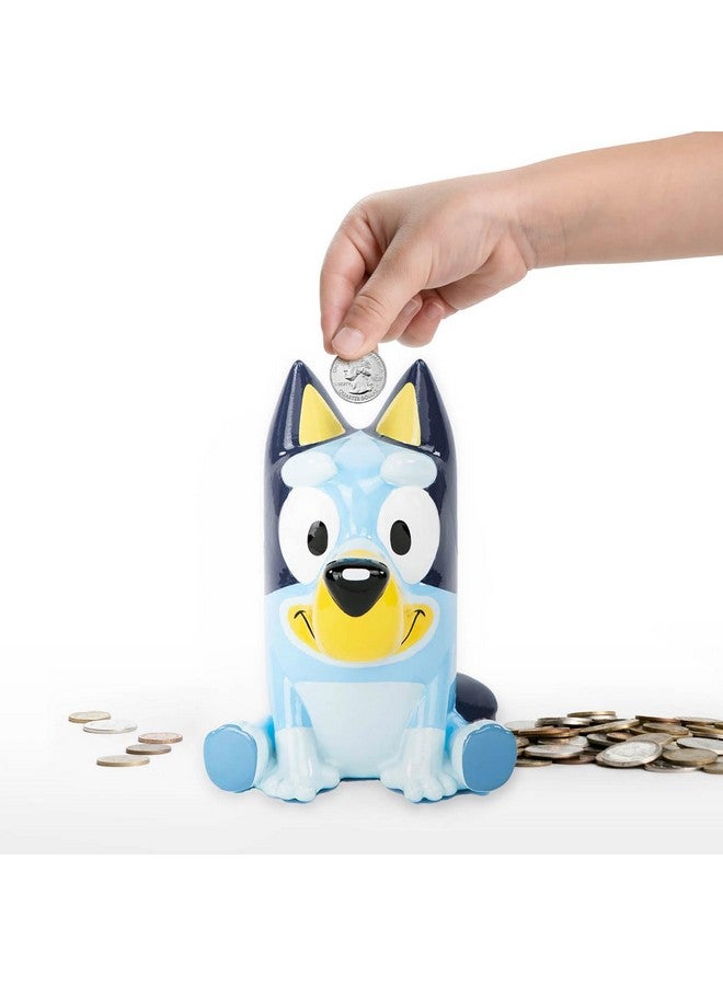 Jay Franco Bluey Ceramic Piggy Bank - Kids Room Décor & Coin Bank - Children's Learning Resource - Image 1