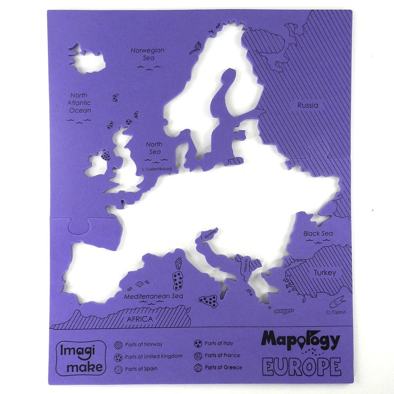 Imagimake Mapology Europe Map Puzzle - Geography for Kids - Learning & Educational Toys - Puzzles for Kids Ages 4-8, Gift for Gift for 4, 5, 6, 7, 8 Year Old - Image 3