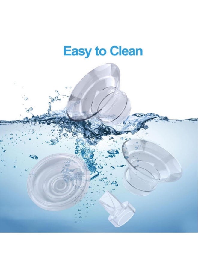 FASHION MANIA Flange Inserts 13/15/17/19/21mm for Momcozy Wearable Breast Pump S12 Pro/S9 Pro/S12/S9, for TSRETE/Spectra/Medela 24mm Shields/Flanges, Include Silicone Diaphragm & Duckbill Valve - Image 5