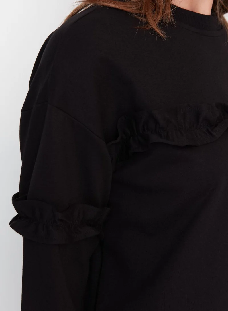 trendyol Ruffle Detail Knitted Tunic