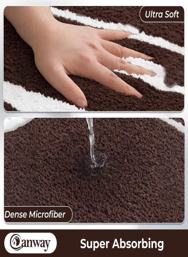 CANWAY ® 1500 GSM |Pack of 2 | 60×40 cm| Microfiber Anti-Skid Bathroom Door Mat | Ultra Soft Plush & Super Absorbent | Quick-Dry, Washable Floor Rug for Bathroom & Door |Coffee - Image 5
