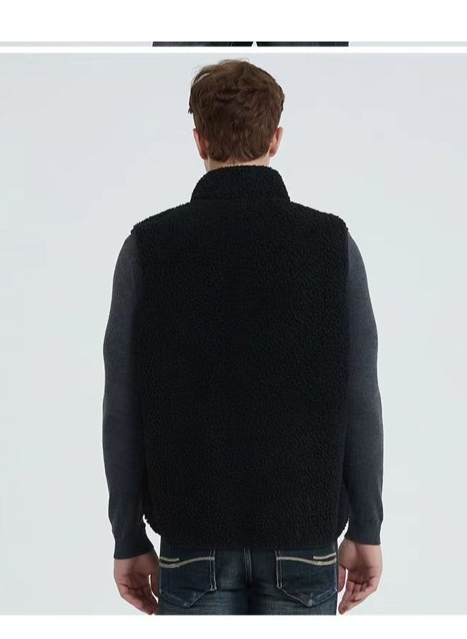 Loquat - Fashion Men Autumn Winter Warm Wool Vest - Image 1