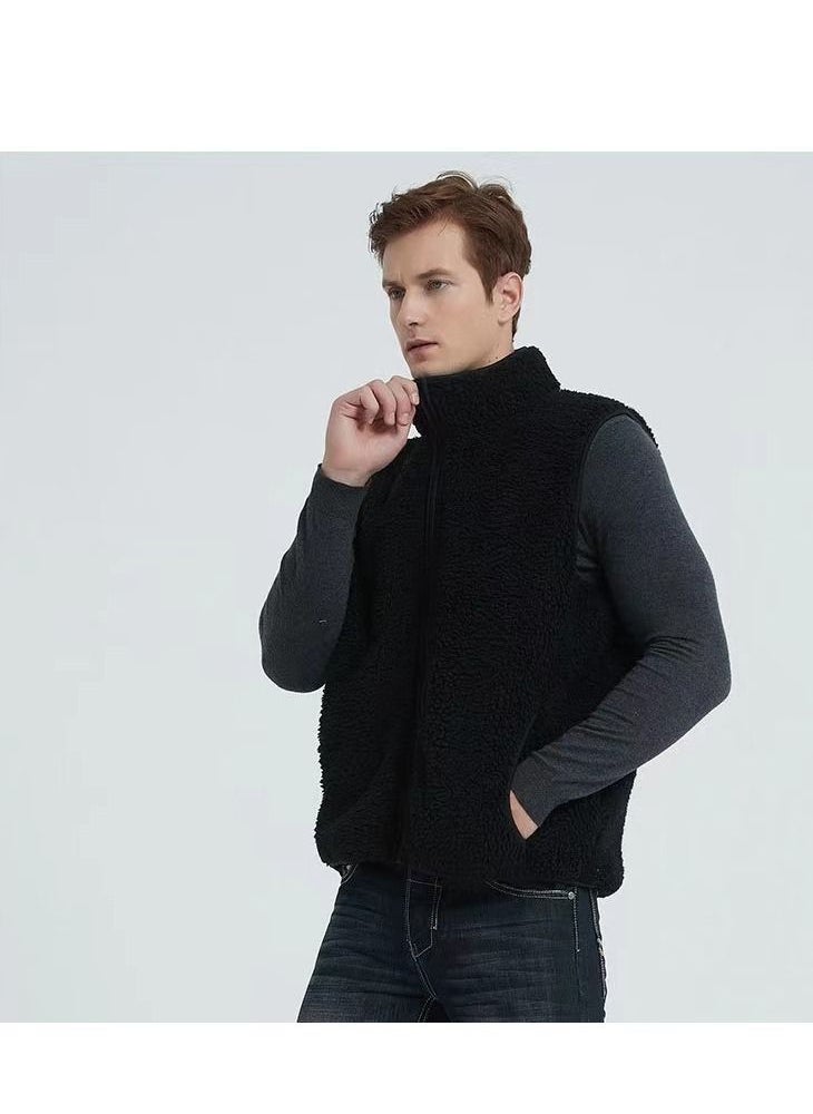 Loquat - Fashion Men Autumn Winter Warm Wool Vest - Image 1