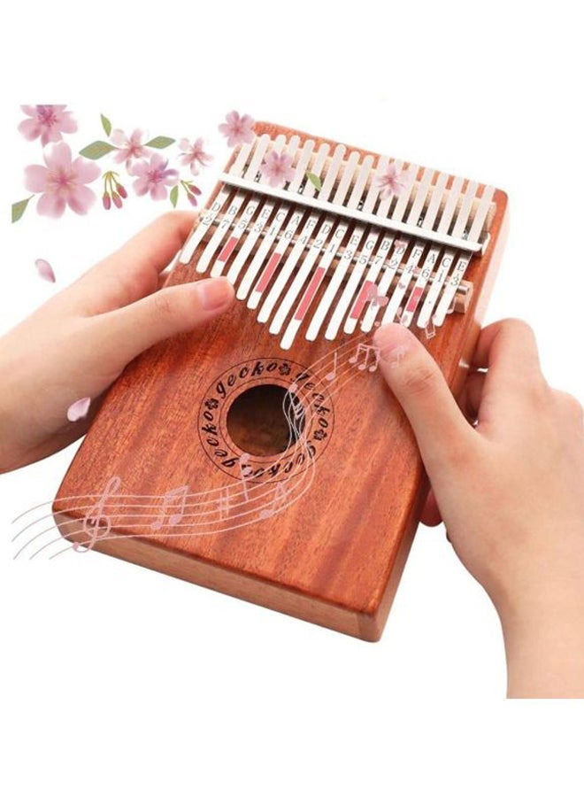NIBEMINENT 17 Key Kalimba With Mahogany Portable Thumb Piano And Bag  - Image 3