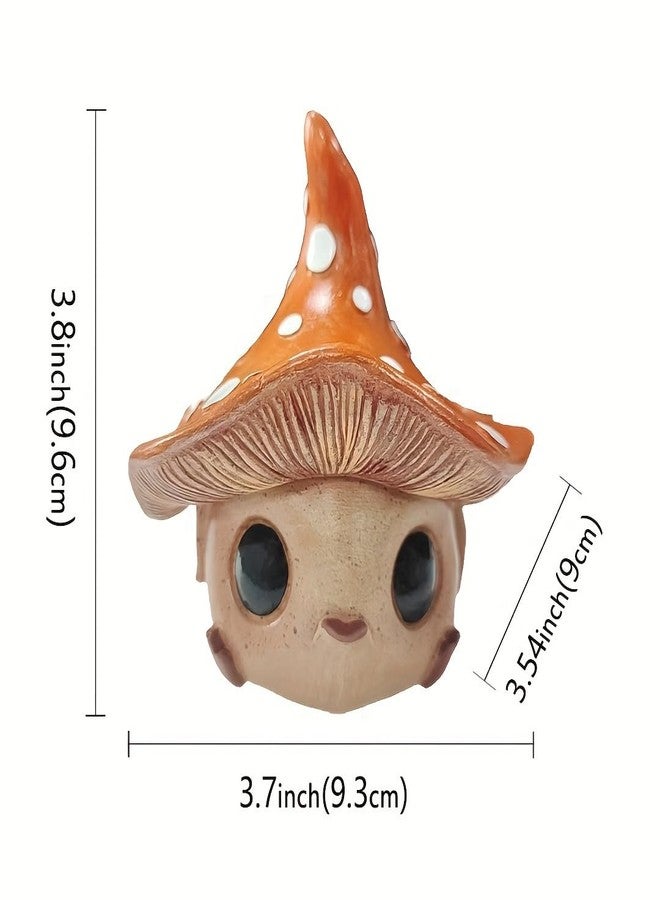 Kudriod Cute Mushroom Statue - Whimsical Alien Garden Decor for Indoor & Outdoor - Funny Resin Art Sculpture for Home Desk, Yard, & Garden - Unique Gift Idea for Nature & Fantasy Lovers - Image 2