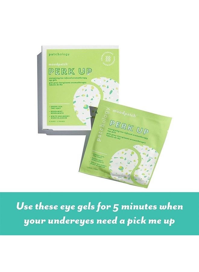 Patchology Perk Up Hydrating Under Eye Masks with Green Tea - Under Eye Patches For Dark Circles and Puffy Eyes Care, Treatment & Moisturizer - Eye Bags, Puffiness & Wrinkles Reducer (5 Pairs)  - Image 5