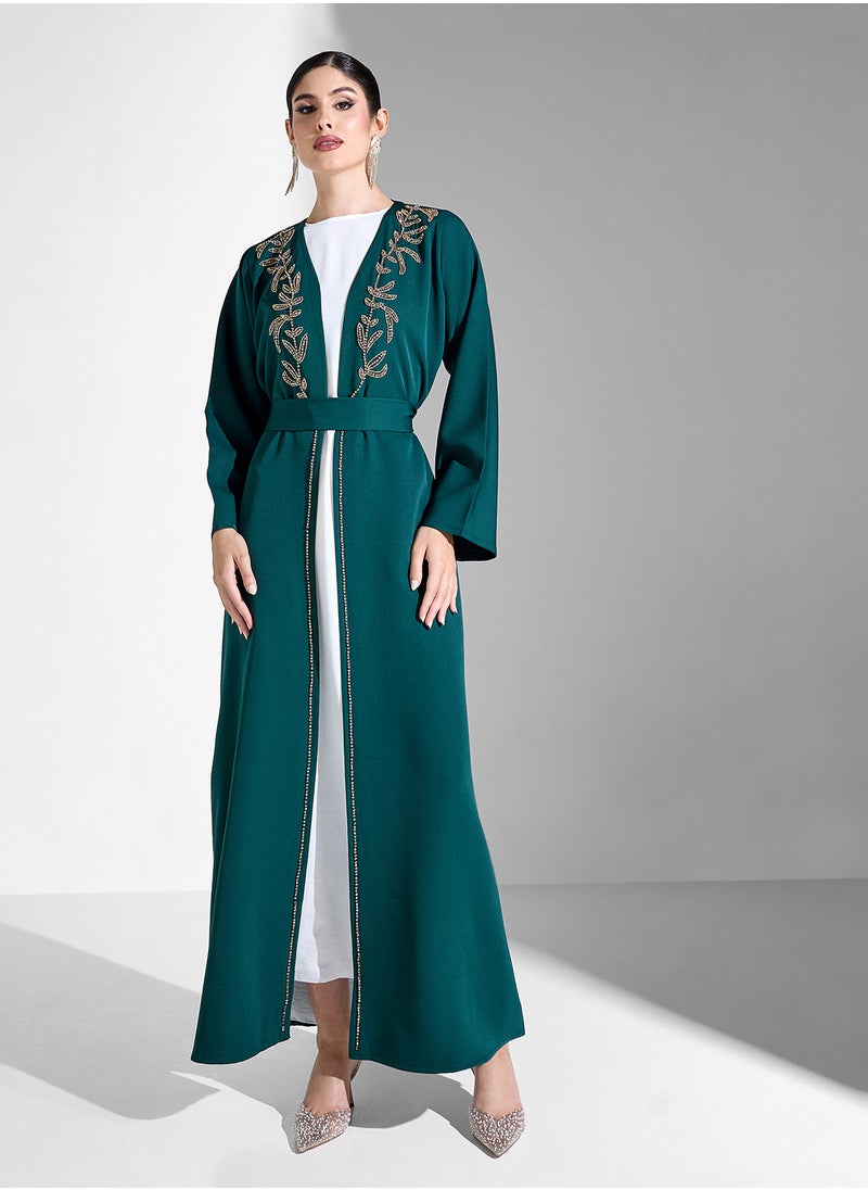 Khizana Abaya With Embellishment & Sheila  - Image 1