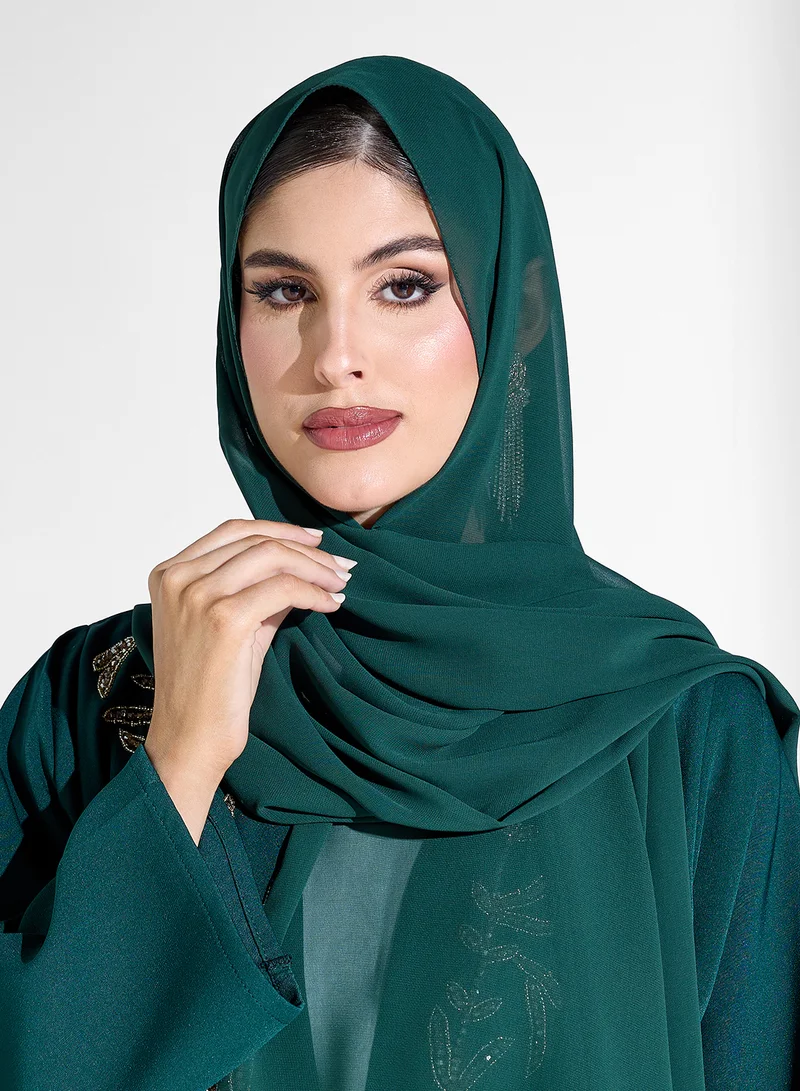 Khizana Abaya With Embellishment & Sheila