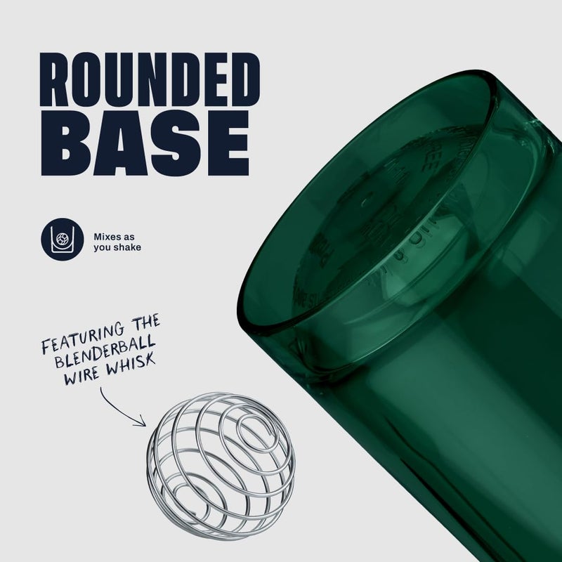 BlenderBottle زجاجة خلط بلندر بوتل برو سيريز مثالية لمخفوقات البروتين وما قبل التمرين، سعة 24 أونصة، أخضر - Image 3