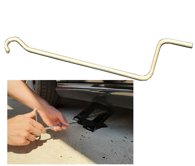Dhanvine Car Jack Rod Handle 10 mm Thickness for Mechanical Scissor Vehicle Jack Suitable for Scissor Jacks Compatible with Renault Kwid - Image 2