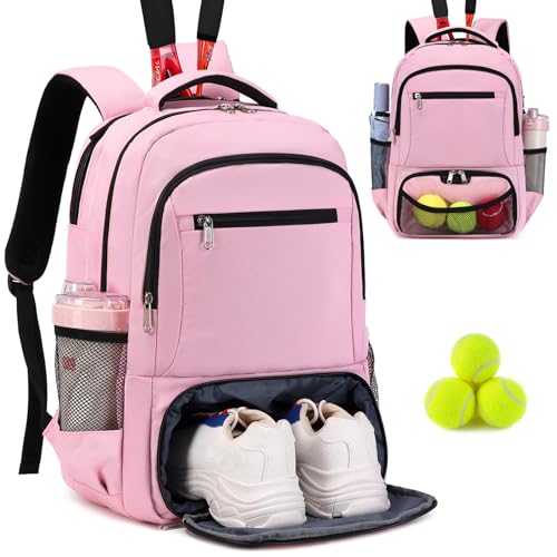 ACESAK Tennis Backpack Tennis Bag for Women Men - Tennis Bag Holds 2 Rackets, Badminton Squash, Pickleball Paddles Balls - Image 1