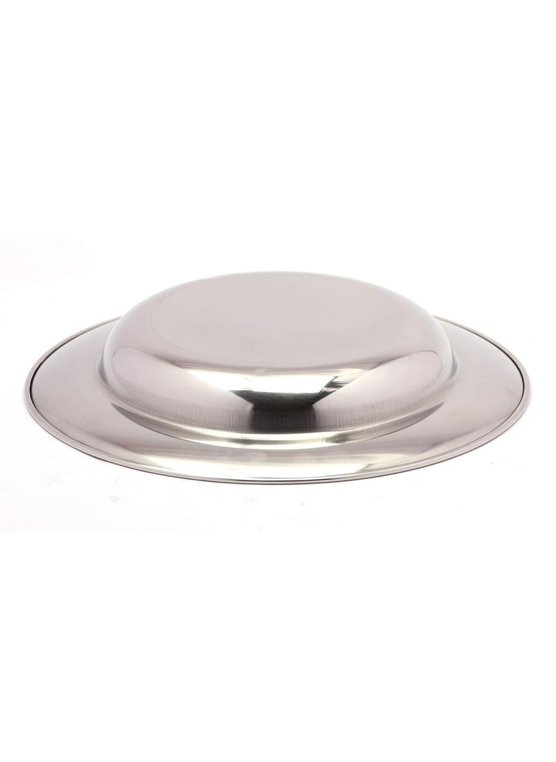 KCL KCL Stainless Steel Soup PlatesBreakfast PlatesIdly Plates Dimension 85 Inches Depth 1inches Set of 6 Quantity  - Image 3
