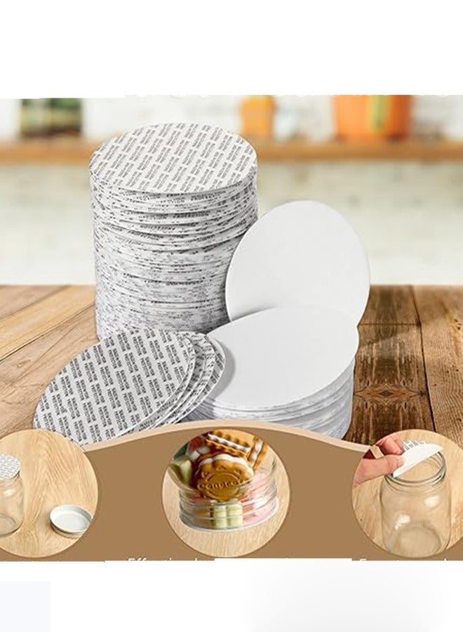 20/24/58/63/80 mm Foam Lid Liner Pressure Sensitive Seal Round Jar Sealer Bottle Seals Heat Resistant Foam Cap Torque Activated Foam Safety for Cosmetic Plastic Glass Bottle (100 Pieces) - Image 1