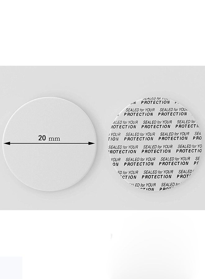 20/24/58/63/80 mm Foam Lid Liner Pressure Sensitive Seal Round Jar Sealer Bottle Seals Heat Resistant Foam Cap Torque Activated Foam Safety for Cosmetic Plastic Glass Bottle (100 Pieces) - Image 2