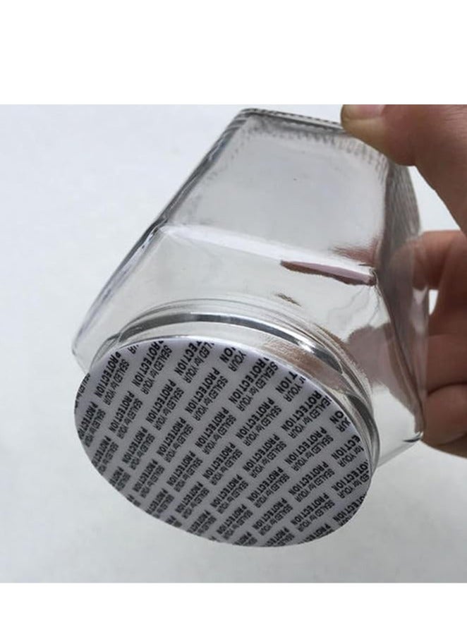 20/24/58/63/80 mm Foam Lid Liner Pressure Sensitive Seal Round Jar Sealer Bottle Seals Heat Resistant Foam Cap Torque Activated Foam Safety for Cosmetic Plastic Glass Bottle (100 Pieces) - Image 3