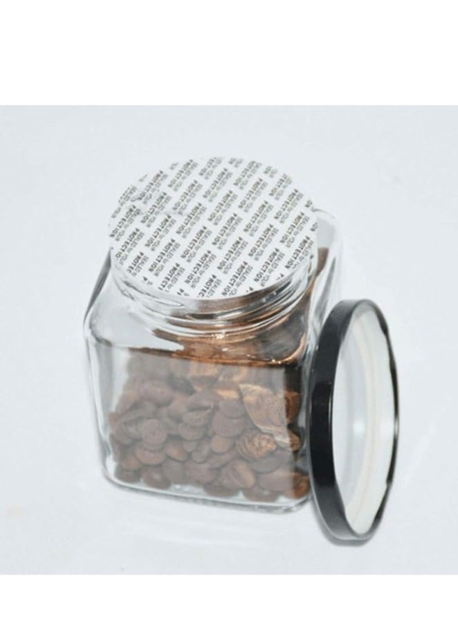 20/24/58/63/80 mm Foam Lid Liner Pressure Sensitive Seal Round Jar Sealer Bottle Seals Heat Resistant Foam Cap Torque Activated Foam Safety for Cosmetic Plastic Glass Bottle (100 Pieces) - Image 4