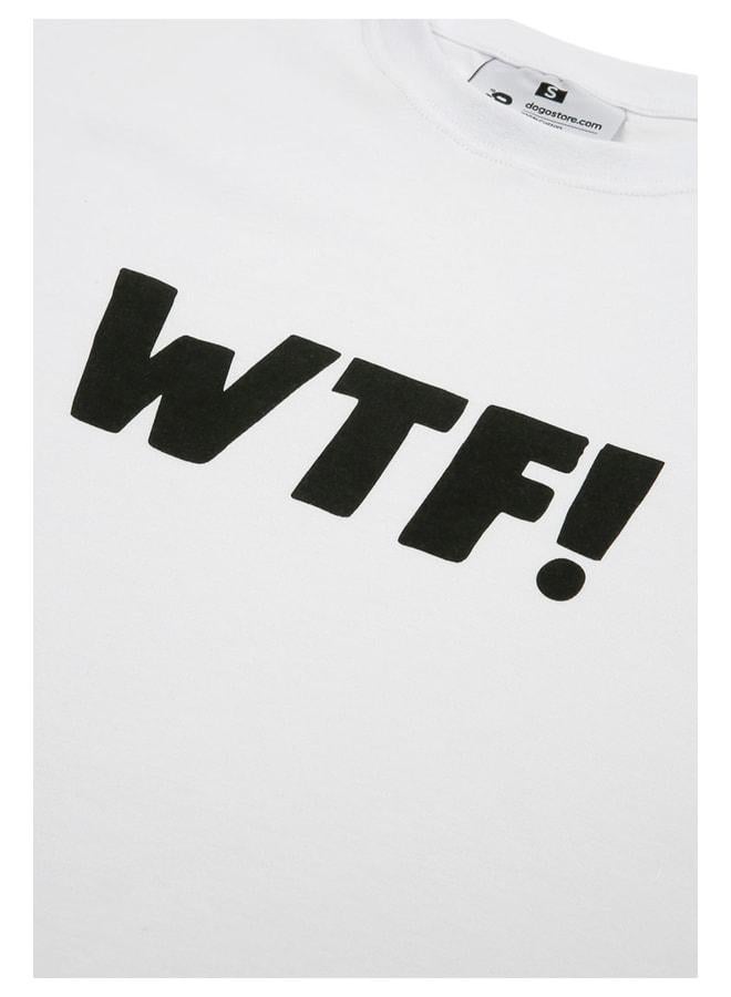 دوجو قميص أبيض نباتي للجنسين - تصميم WTF. - Image 3