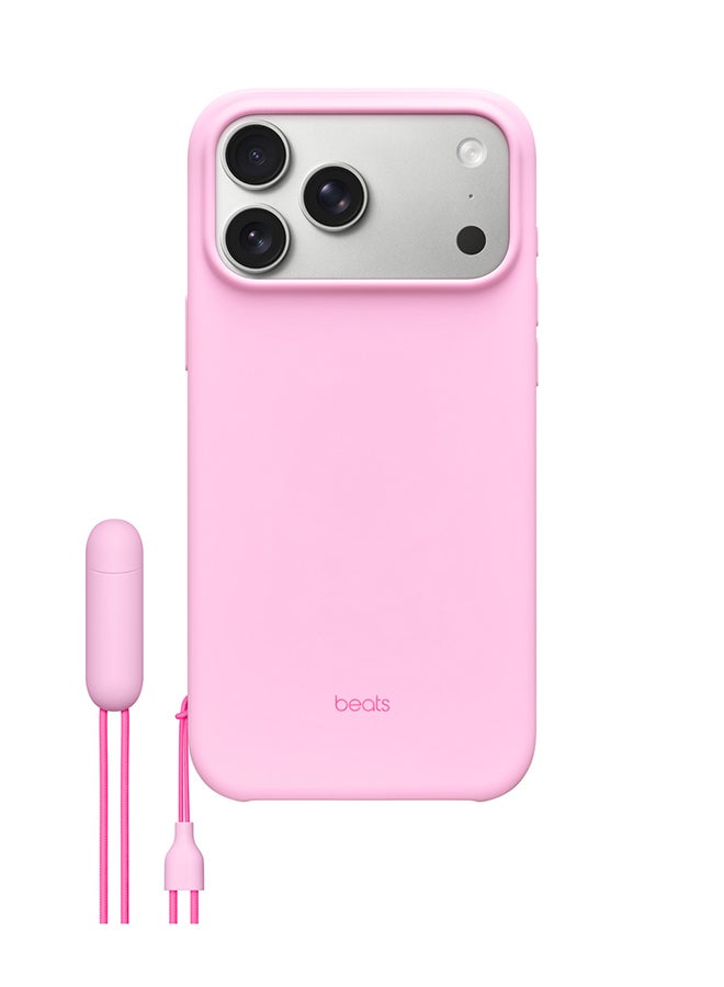 ابل  حافظة Beats لجهاز iPhone 17 Pro Max مع قاعدة وقوف مع MagSafe وتحكم في الكاميرا - وردي حصوي - Image 1