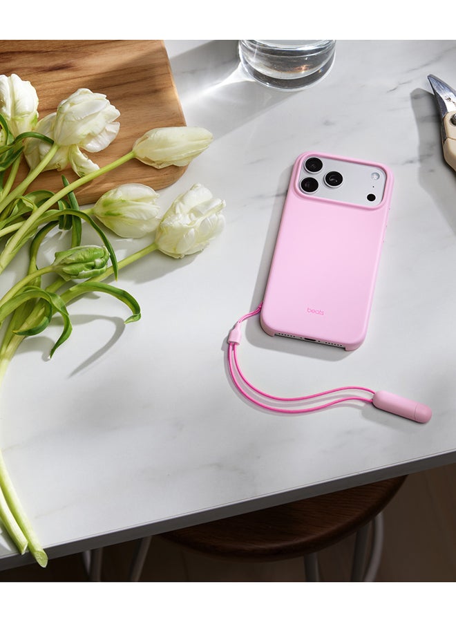 ابل  حافظة Beats لجهاز iPhone 17 Pro Max مع قاعدة وقوف مع MagSafe وتحكم في الكاميرا - وردي حصوي - Image 2