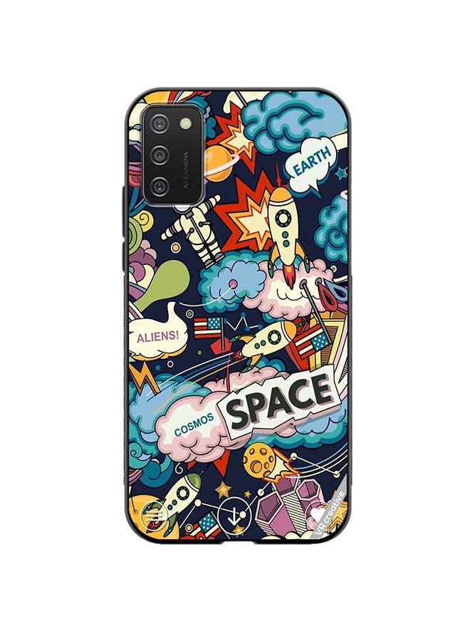 VR CREATIVE Protective Case Cover For Samsung Galaxy A03s Space Design Multicolour - Image 1