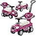 Chrome Wheels ChromeWheels 3 in 1 Ride on Push Car for Toddlers with Removable HandleGuardrailsPedal Horn Music Under Seat Storage Purple - Image 2
