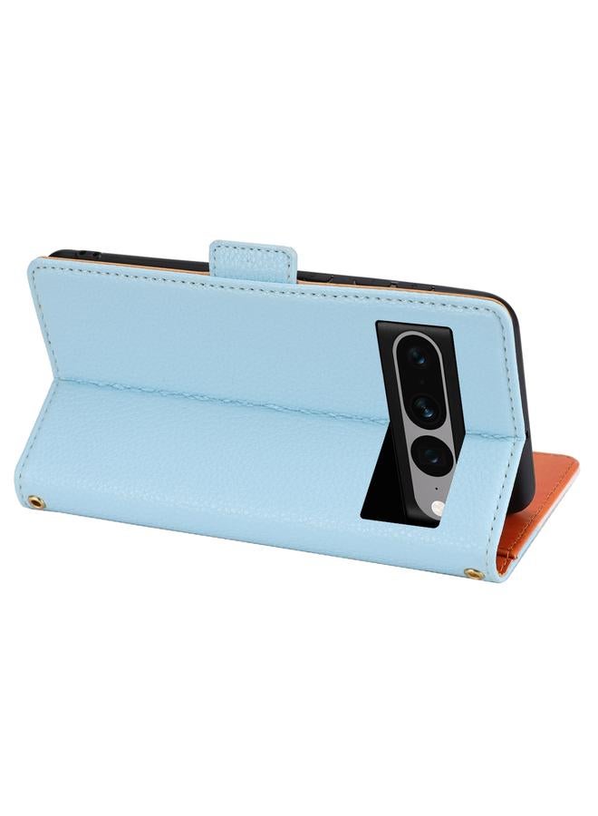 جرين تايجر جراب هاتف من الجلد بتصميم ليتشي متناسق الألوان لهاتف Google Pixel 7 5G - Image 5