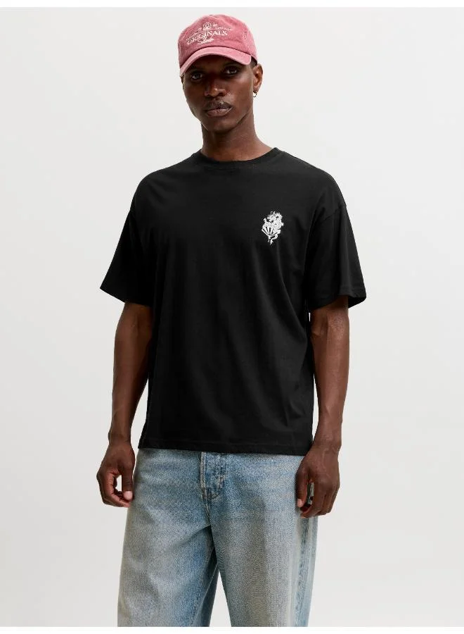 Casual Loose Fit Crew Neck T-Shirt