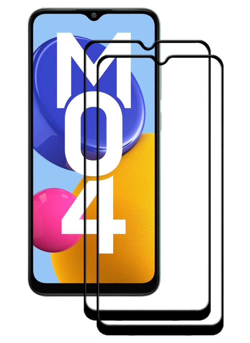ACLIX 2 Pieces Antistatic ESD Dustproof Premium Quality High Definition Tempered Glass Screen Protector Designed For Samsung Galaxy M04 - Image 1
