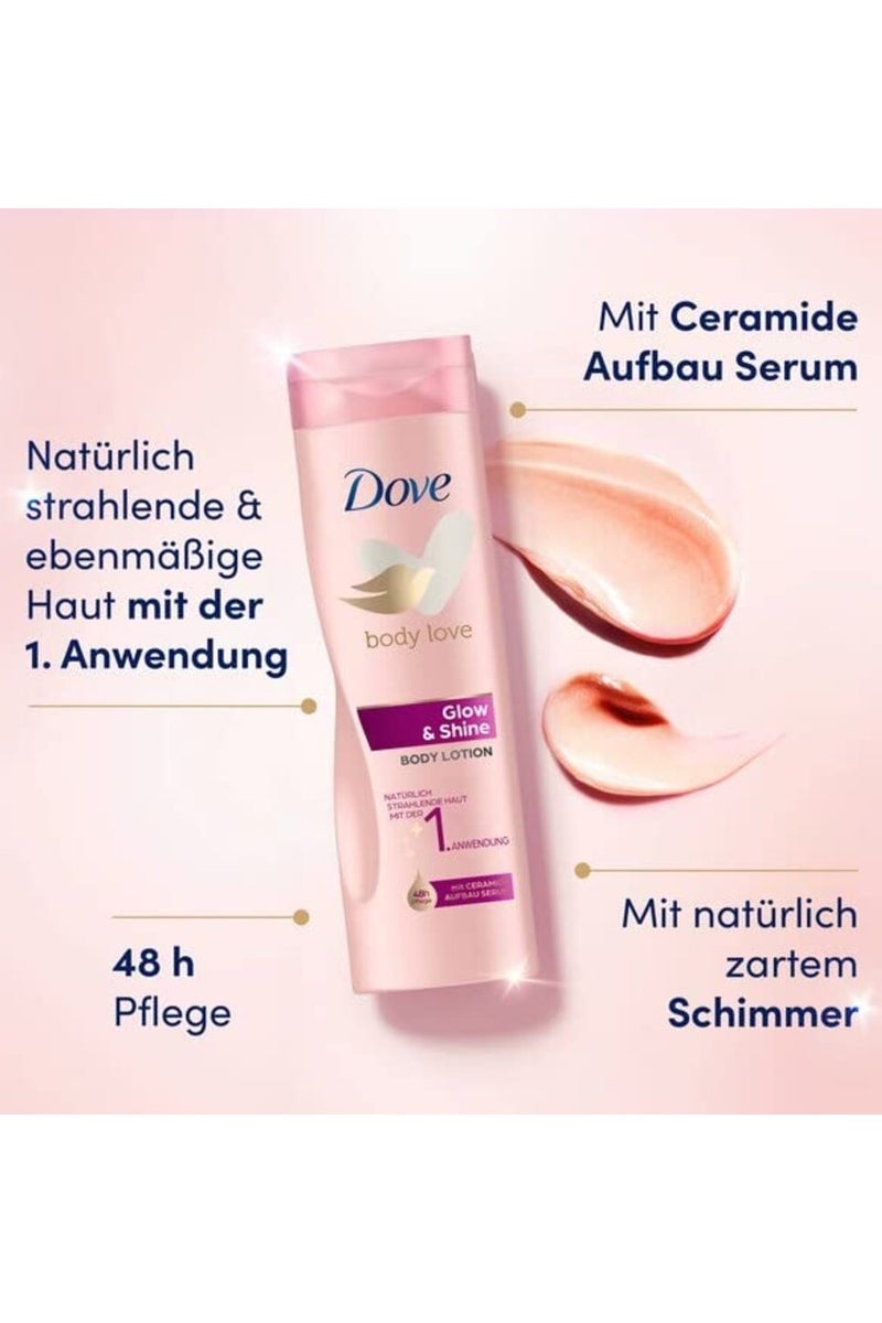 دوف لوشن الجسم دوف بودي لوف لإشراقة مضيئة مع سيراميد – 400 مل - Image 2