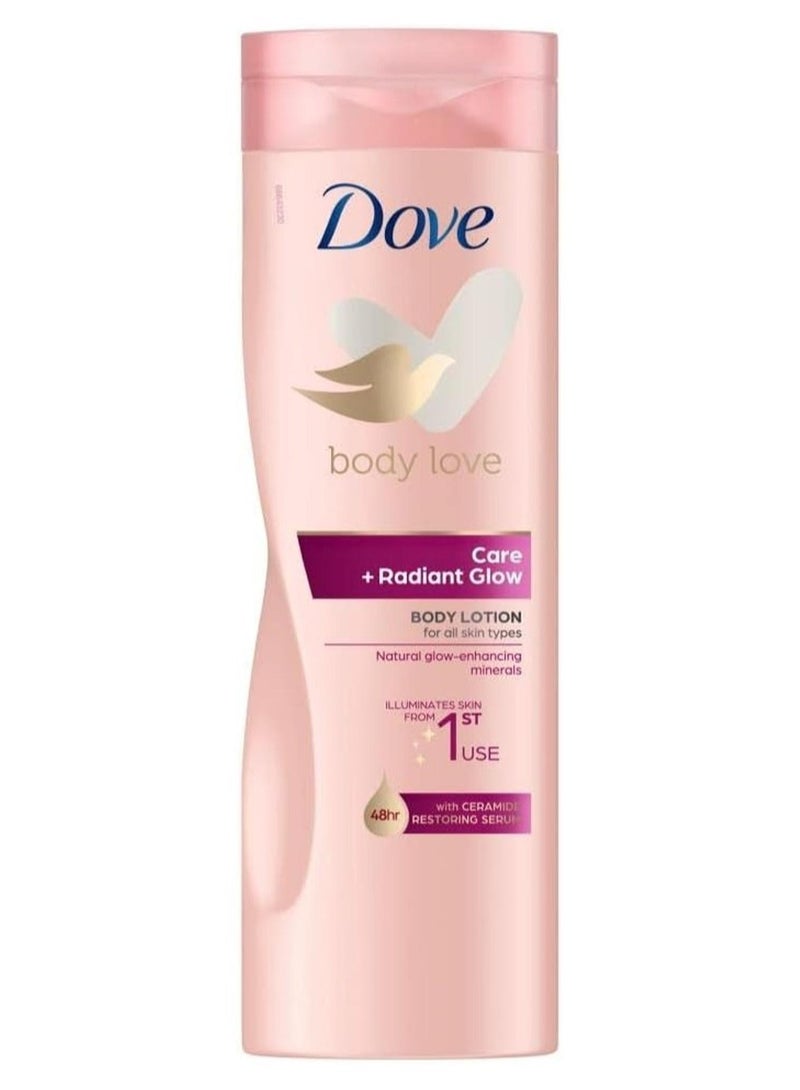 دوف لوشن الجسم دوف بودي لوف لإشراقة مضيئة مع سيراميد – 400 مل - Image 1