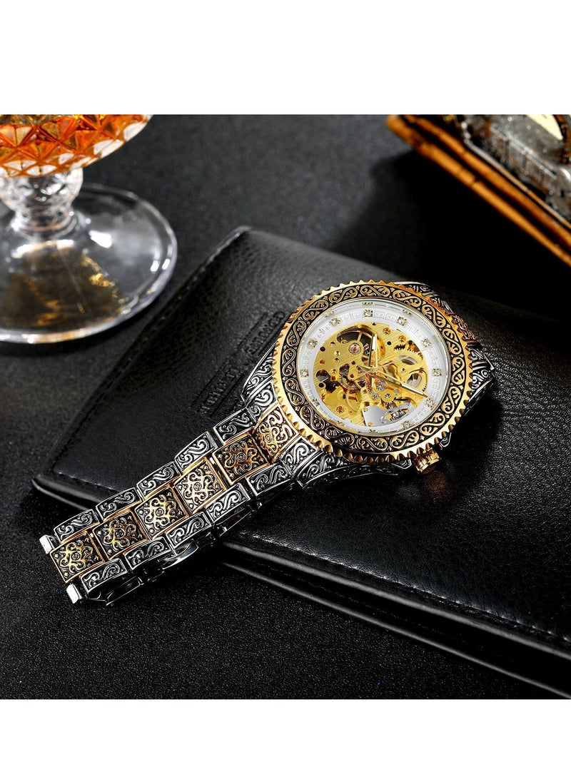 FORSINING FORSINING Men's Hollow Carved Watch Automatic Watch Men's Waterproof Watch 8213  - Image 3