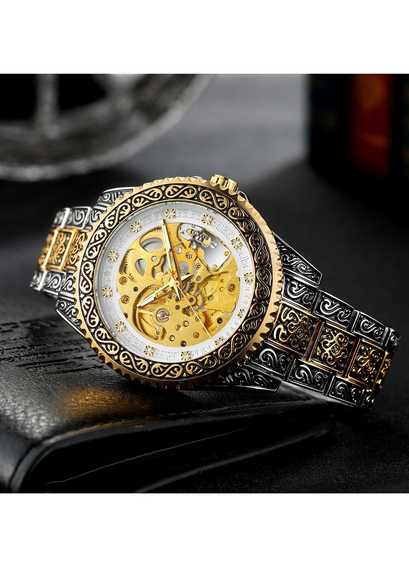 FORSINING FORSINING Men's Hollow Carved Watch Automatic Watch Men's Waterproof Watch 8213  - Image 2
