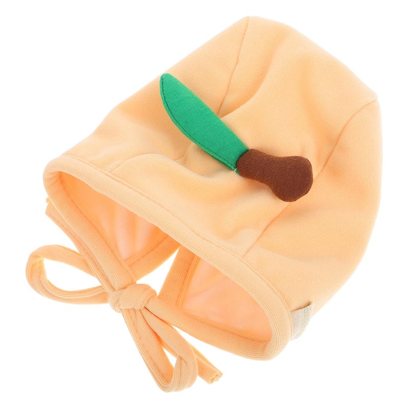 Newborn Baby Cotton Beanie Hat Yellow Ear Protection Cap For Boys Girls 38 45cm - Image 2